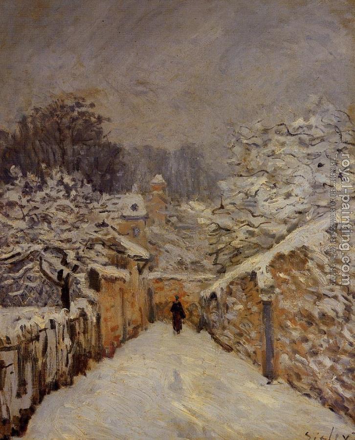Alfred Sisley : Snow at Louveciennes IV